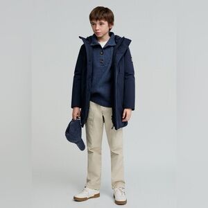 NWT Scalpers Navy Blue Boys Parka.  Size 8